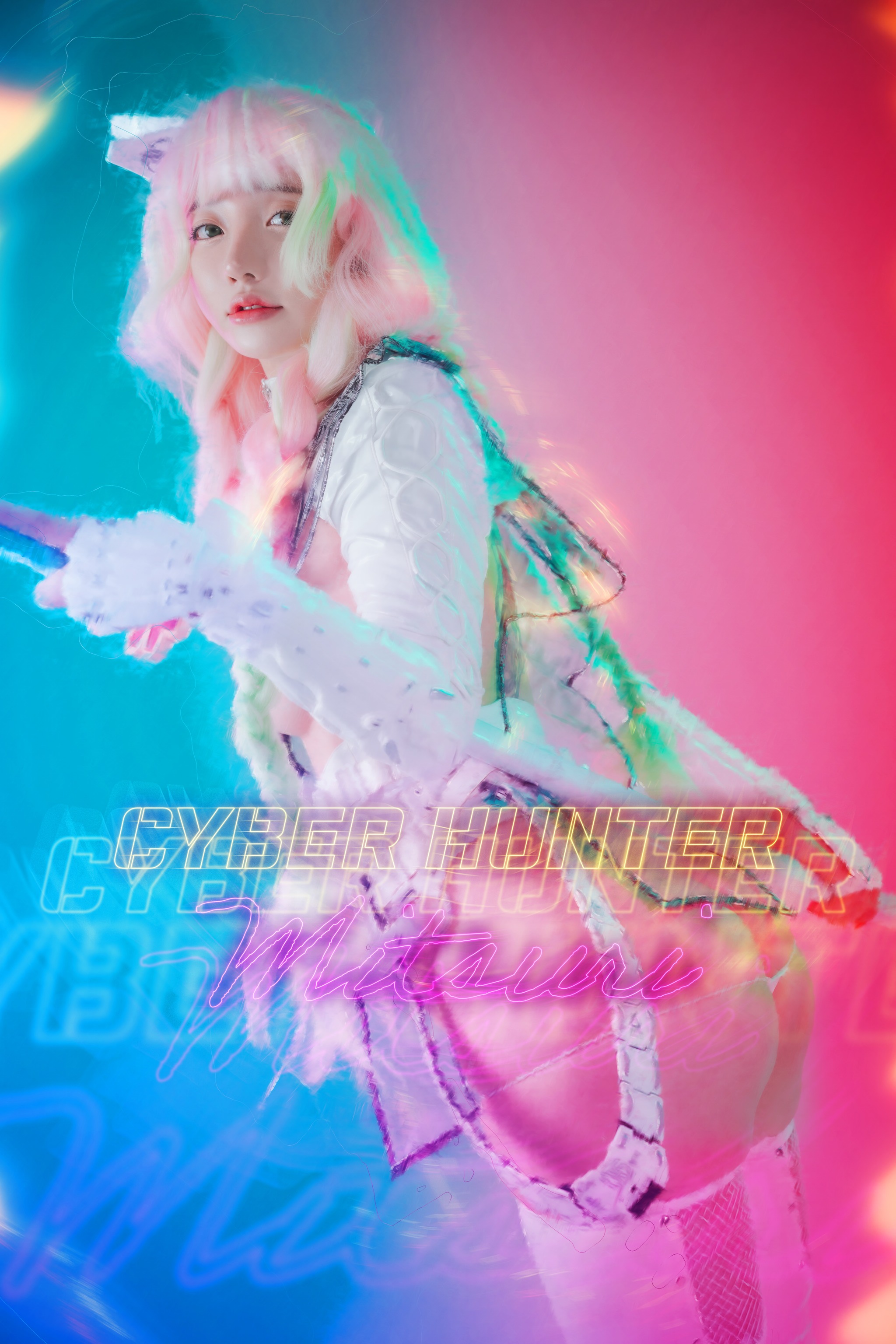 图片[1]-孫樂樂 – NO.057 손예은(孫樂樂) [DJAWA] Cyber Hunter Mitsuri（Normal）Son YeEun 손예은 [52P]-XikXak